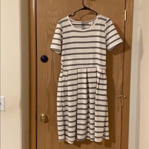 Lularoe Amelia Striped Dress